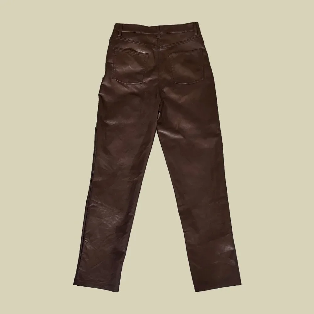 Wilfred Melina Brown Leather Pants - Picture 2 of 5